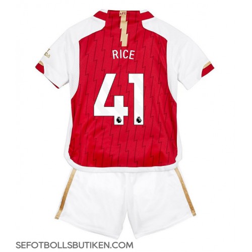 Arsenal Declan Rice #41 Replika Babykläder Hemma matchkläder barn 2023-24 Korta ärmar (+ Korta byxor)